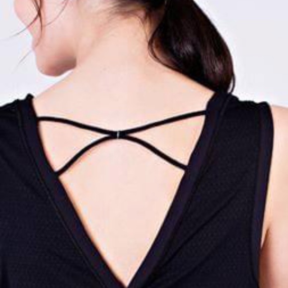 Ivivva Lululemon Mesh with the best black tank top sleeves athletic size 14 - Picture 4 of 9